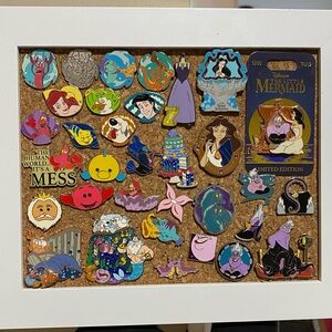 Disney Colorful Character Pin Set in White Frame